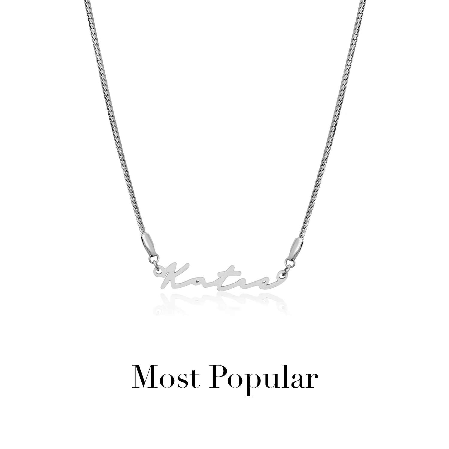 Signature Name Necklace (Silver) - Image 39