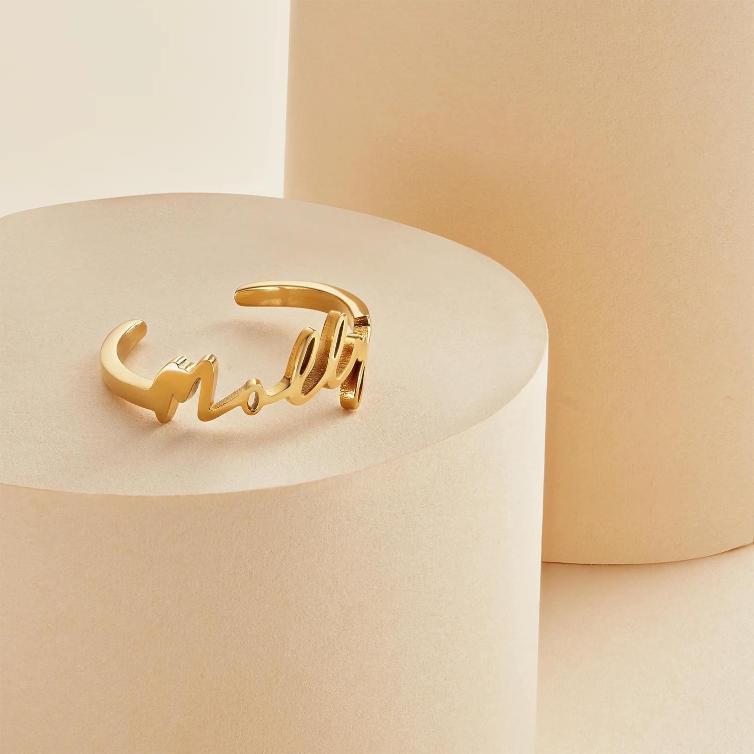 Signature Name Ring (Gold) - Image 4