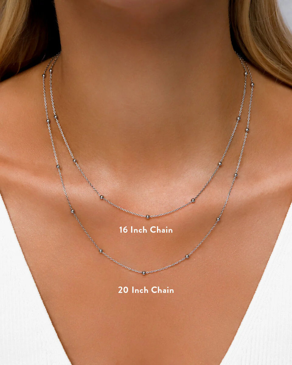 Initial Necklace (Silver) - Image 6