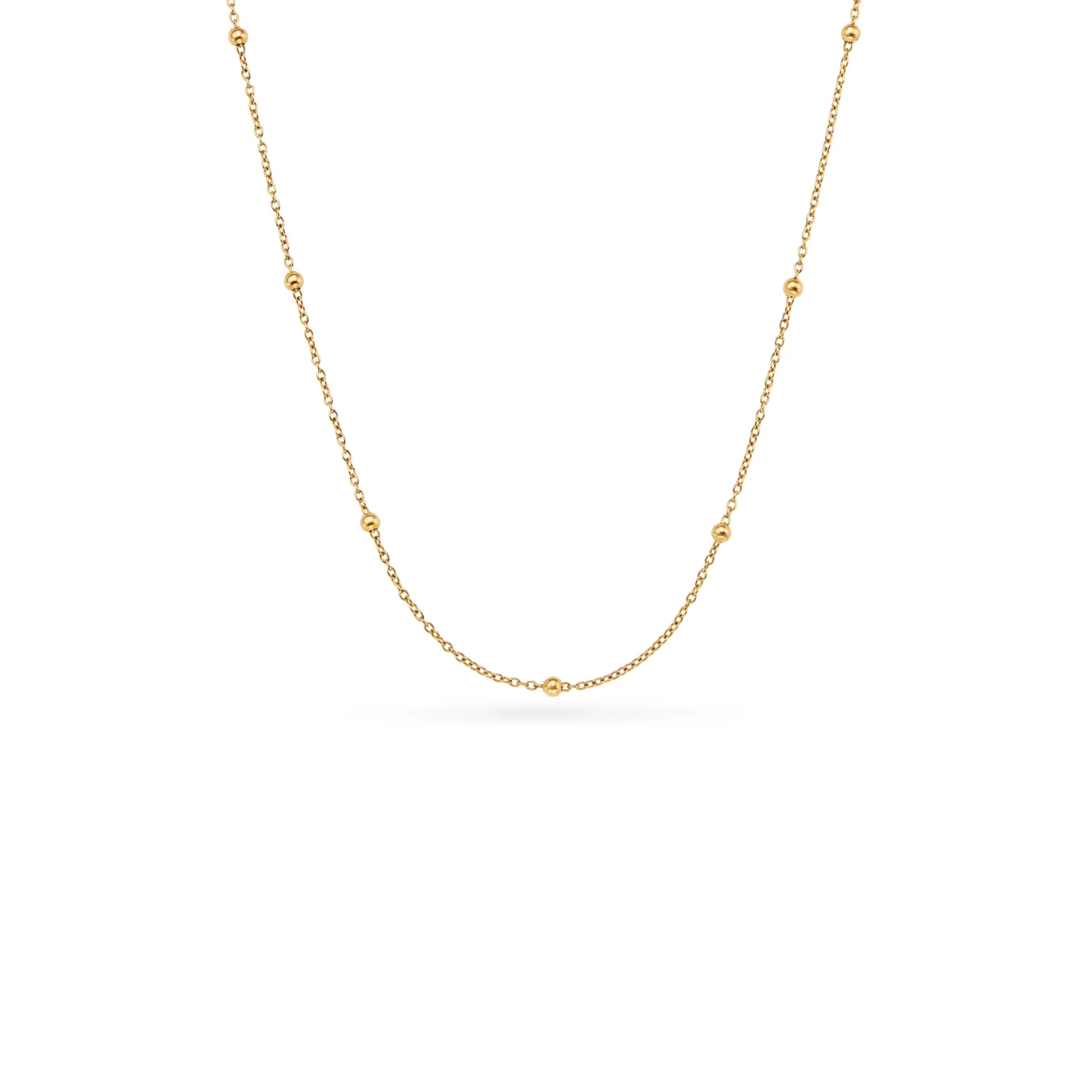 Sphere Chain Necklace (Gold) - Image 11